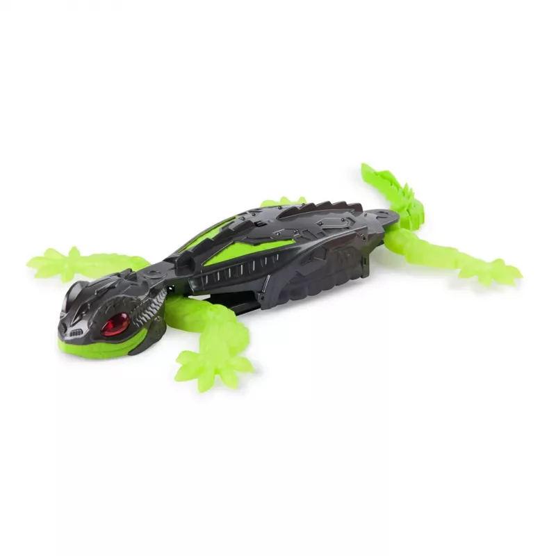 HEX BOTS | Interaktiver Spielzeug-Wandkrabbler-Gecko-RC-Roboter | Grün/Grau