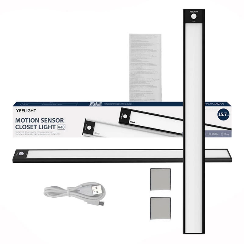Yeelight Closet Light YLBGD-0045 Bewegungsmelder-Schranklicht 40 cm schwarz 4000 K