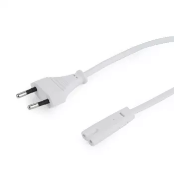 Netzkabel Gembird PC-184/2-W — 1,8 m, Typ-C-Stecker auf C8-Kupplung, weiß