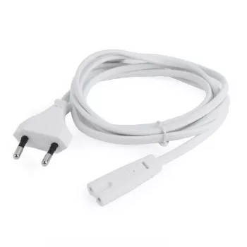 Netzkabel Gembird PC-184/2-W — 1,8 m, Typ-C-Stecker auf C8-Kupplung, weiß