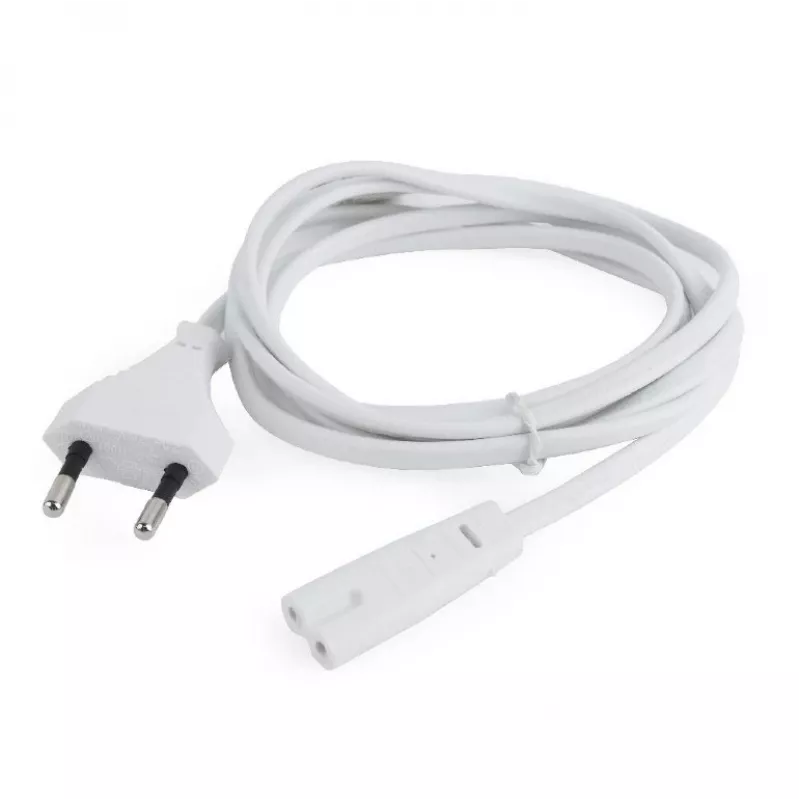 Netzkabel Gembird PC-184/2-W — 1,8 m, Typ-C-Stecker auf C8-Kupplung, weiß