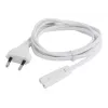 Netzkabel Gembird PC-184/2-W — 1,8 m, Typ-C-Stecker auf C8-Kupplung, weiß