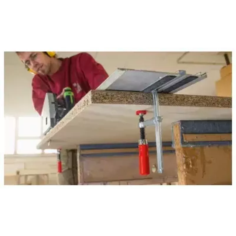 Klemme Bessey GTR12 — Öffnung 12 cm, Edelstahl, rot, Spannkraft 244,73 kg