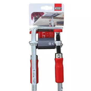 Klemme Bessey GTR12 — Öffnung 12 cm, Edelstahl, rot, Spannkraft 244,73 kg