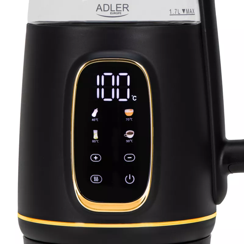 ADLER AD 1305 Wasserkocher schwarz-gold