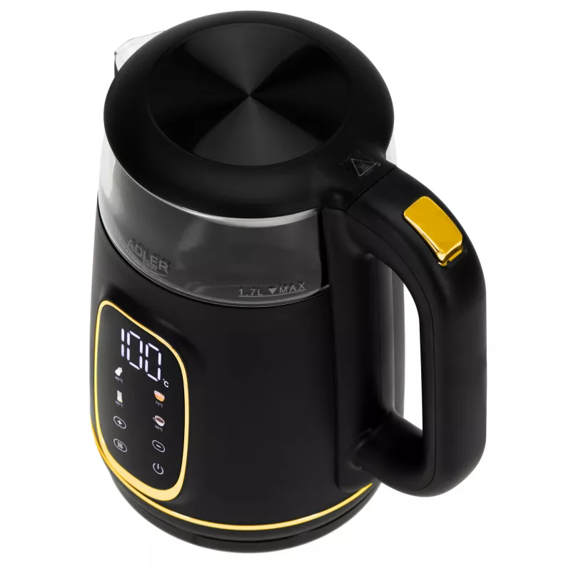 ADLER AD 1305 Wasserkocher schwarz-gold