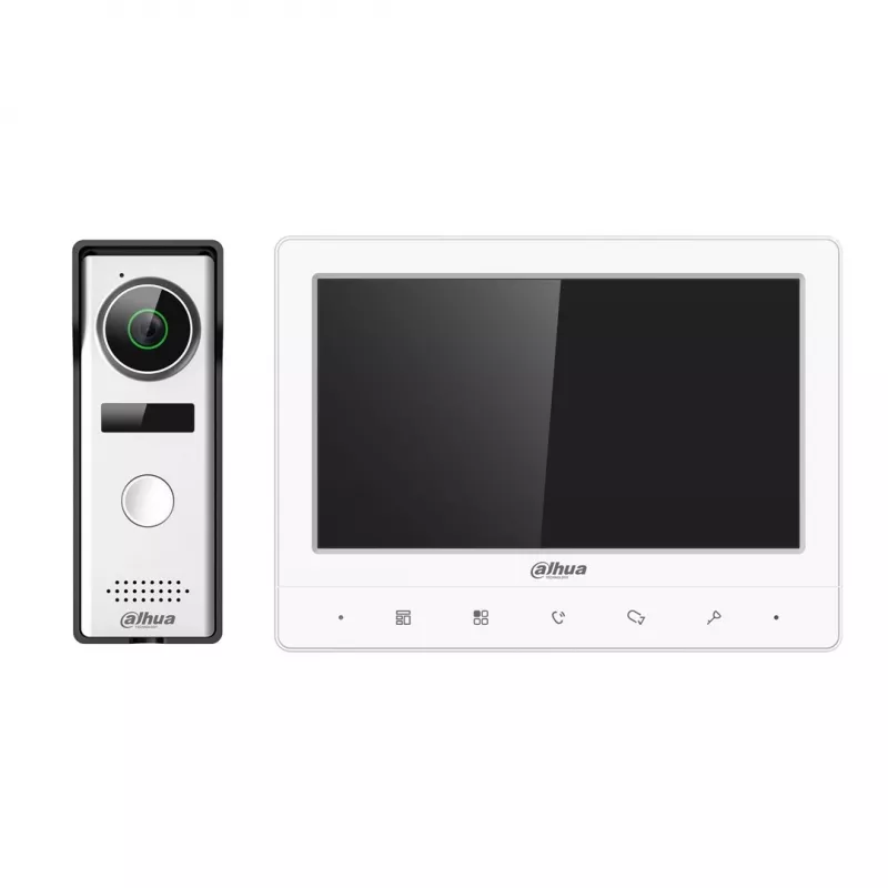 Dahua Einfamilienhaus analoges Video-Türsprechanlagen-Set VTO1000J Türstation, 1,3 MPx CMOS-Kamera KTA02