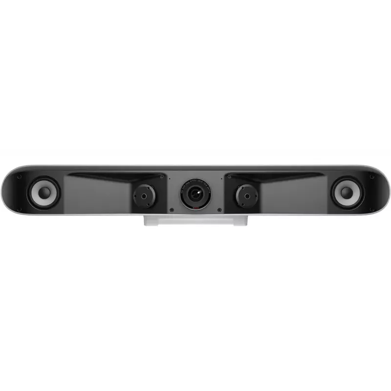 HP POLY POLY Studio X52 All‑In‑One Video Bar — 4K UHD, 30 fps, 95° Sichtfeld, 5-facher Digitalzoom, Wi‑Fi, Bluetooth, Android, Weiß