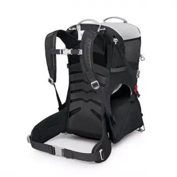 Kindertrage Osprey Poco SLT Schwarz — leichte, einstellbare Kinderkraxe