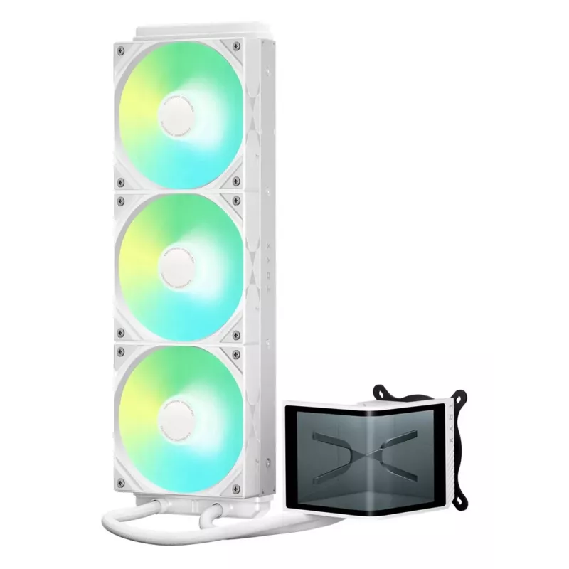 Flüssig-CPU-Kühler TRYX PANORAMA SE ARGB 360 mit 3D-AMOLED-Display, 360-mm-Radiator
