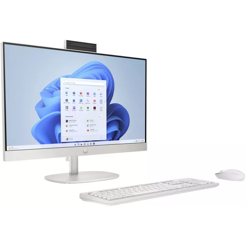 HP 24-cr0312nw AMD Ryzen™ 5 7520U 60,5 cm (23,8) 1920 x 1080 px All-in-One-PC 16 GB LPDDR5-SDRAM 512 GB SSD Windows 11 Home Wi-Fi 6 (802.11ax) Weiß