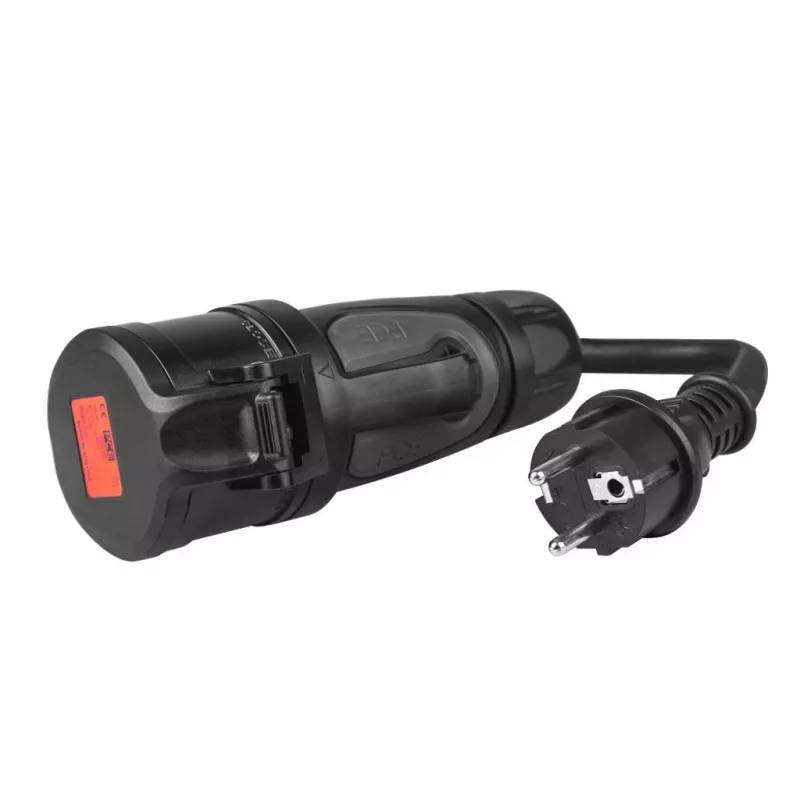 Ladekabel für Elektrofahrzeuge Grün Cell EVAK01, Typ 1 auf Schuko, 16 A, 230–400 V, 0,4 m, schwarz