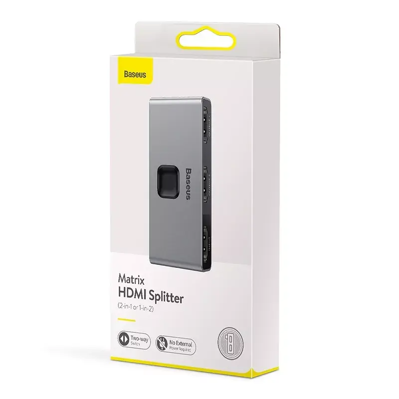 HDMI Splitter Baseus Matrix 4K HD Splitter Grau