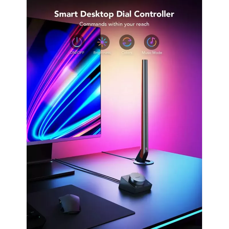 Tisch- und Pendel-Gaming-Lichtleisten Govee H6047 RGBIC Wi‑Fi, mehrzonige RGBIC-Beleuchtung