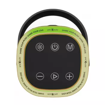Tragbarer Lautsprecher GEMBIRD SPK-BT-LED-06, Bluetooth, integrierte LED, wiederaufladbarer Akku