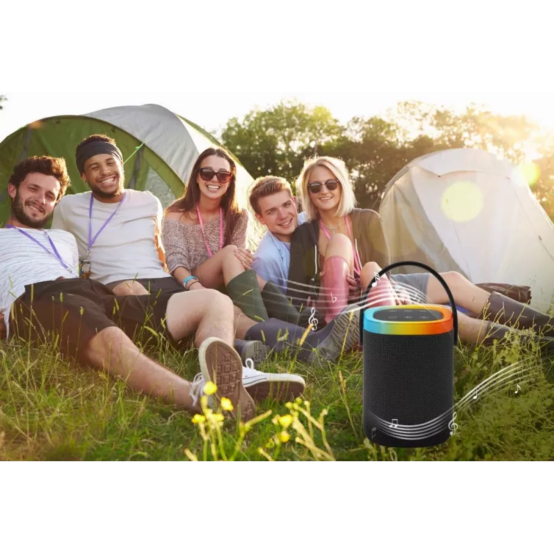 Tragbarer Lautsprecher GEMBIRD SPK-BT-LED-06, Bluetooth, integrierte LED, wiederaufladbarer Akku