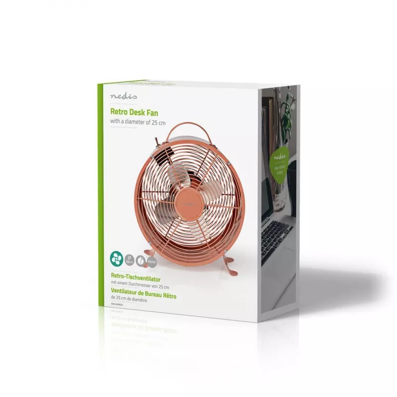 Nedis FNCL10PK20 Haushaltsventilator Pink