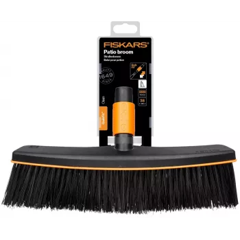 Fiskars 1001416 Besen Kunststoff Schwarz, Orange