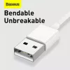 USB-Kabel Baseus Superior USB 2.0 1,5 m USB A USB C/Micro USB A/Lightning Weiß