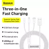 USB-Kabel Baseus Superior USB 2.0 1,5 m USB A USB C/Micro USB A/Lightning Weiß