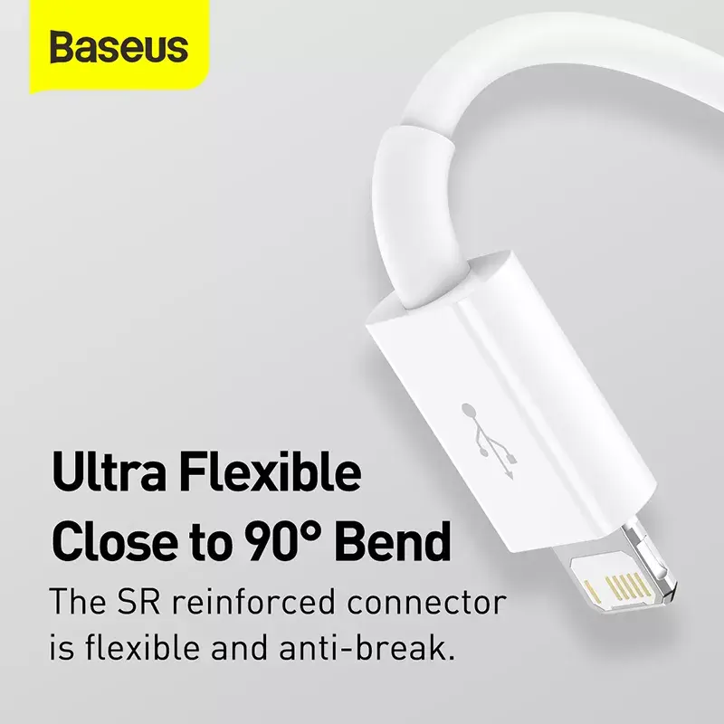 USB-Kabel Baseus Superior USB 2.0 1,5 m USB A USB C/Micro USB A/Lightning Weiß