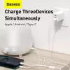 USB-Kabel Baseus Superior USB 2.0 1,5 m USB A USB C/Micro USB A/Lightning Weiß