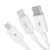 USB-Kabel Baseus Superior USB 2.0 1,5 m USB A USB C/Micro USB A/Lightning Weiß