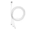 USB-Kabel Baseus Superior USB 2.0 1,5 m USB A USB C/Micro USB A/Lightning Weiß