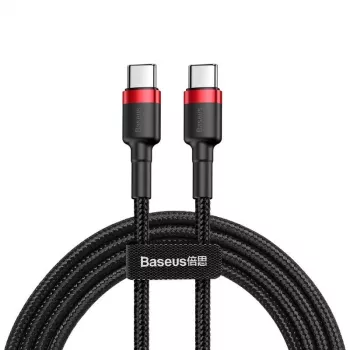 USB-Kabel Baseus Cafule 2m USB-C Schwarz Rot