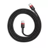 USB-Kabel Baseus Cafule 2m USB-C Schwarz Rot