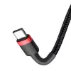 USB-Kabel Baseus Cafule 2m USB-C Schwarz Rot