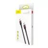 USB-Kabel Baseus Cafule 2m USB-C Schwarz Rot