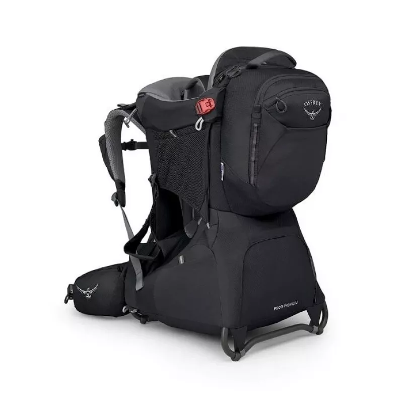 Kindertrage Osprey Poco Premium Tourist Carrier — Osprey, Modell 10005972/550/O/S, Schwarz, leichtes komfortables Design