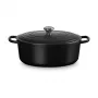 Le Creuset Signature Bräter Schwarz Oval 33 cm