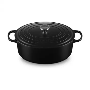 Le Creuset Signature Bräter Schwarz Oval 33 cm