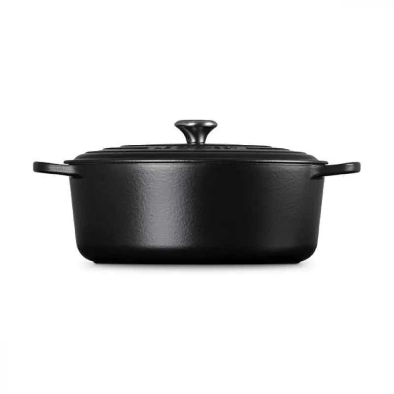 Le Creuset Signature Bräter Schwarz Oval 33 cm