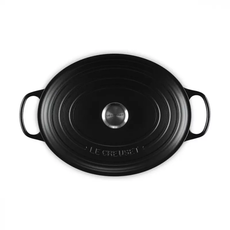 Le Creuset Signature Bräter Schwarz Oval 33 cm
