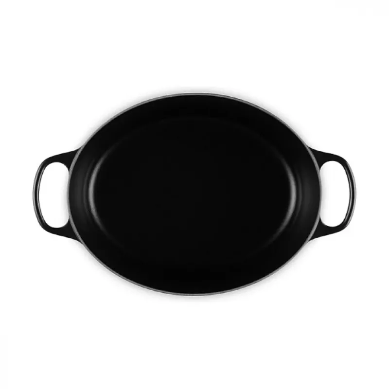 Le Creuset Signature Bräter Schwarz Oval 33 cm