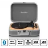 Plattenspieler Koffer Lenco TT-116GR tragbarer Vinyl-Player mit Bluetooth 5.0, USB, AUX, eingebaute Lautsprecher, 4W, unterstützt 7/10/12-Zoll Schallplatten