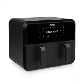 Airfryer Princess 1.182068.01.001 Doppelkammer-Heißluftfritteuse 8 L 2400 W 220 °C Touch LED (schwarz)