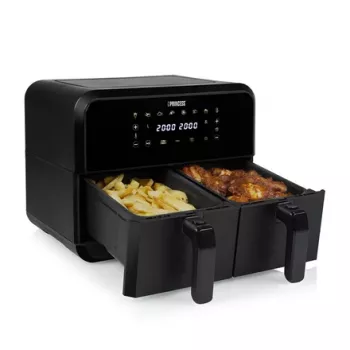Airfryer Princess 1.182068.01.001 Doppelkammer-Heißluftfritteuse 8 L 2400 W 220 °C Touch LED (schwarz)