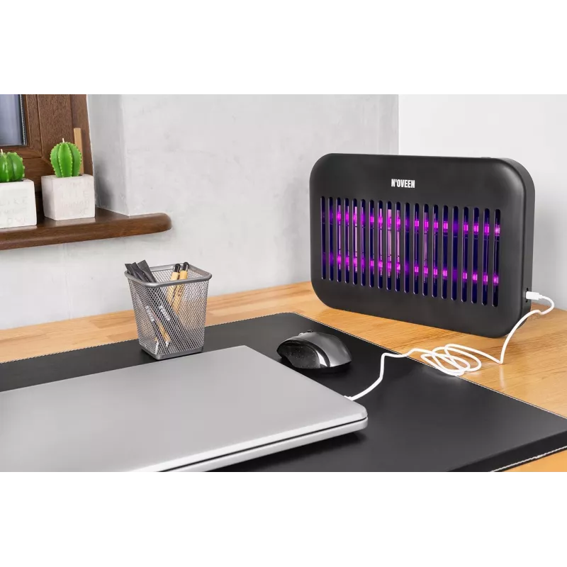 Insektenvernichter-Lampe NOVEEN IKN550 LED wiederaufladbar – Innenraumschädlingsbekämpfung, elektrische UV-Falle