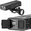 Rockbros Fahrradlicht mit Powerbank-Funktion + USB-C-auf-USB-A-Kabel, 850 lm, schwarz
