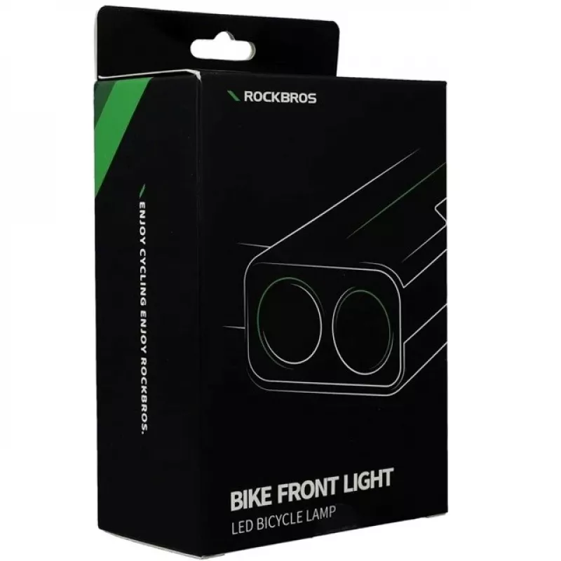 Rockbros Fahrradlicht mit Powerbank-Funktion + USB-C-auf-USB-A-Kabel, 850 lm, schwarz
