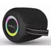 Mono tragbarer Lautsprecher GEMBIRD GMB Audio SPK-BT-LED-05-BK — 8 W RMS, 6,6 cm Treiber, Bluetooth, MicroSD-Unterstützung, schwarzer Zylinder
