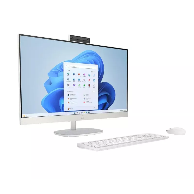 All-in-One PC HP 27-cr0222nw — HP All-in-One-Desktop mit AMD Ryzen 7 7730U, 16 GB RAM, 512 GB SSD, 27 Zoll FHD, Windows 11 Home, Wi‑Fi 6