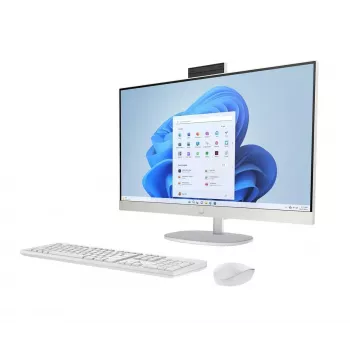 All-in-One PC HP 27-cr0232nw — AMD Ryzen 5 7520U, 16GB RAM, 512GB SSD, 27 Zoll FHD, Windows 11 Home, Wi‑Fi 6 (Weiß)