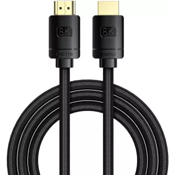 Baseus High Definition Series HDMI 2.1 Kabel, 8K 60Hz, 3D, HDR, 48Gbit/s, 3m (schwarz)