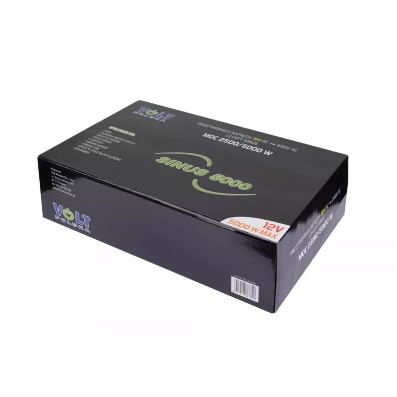 Spannungswandler Volt SINUS 5000 12V auf 230V (Dauerleistung 2500W, Spitzenleistung 5000W)