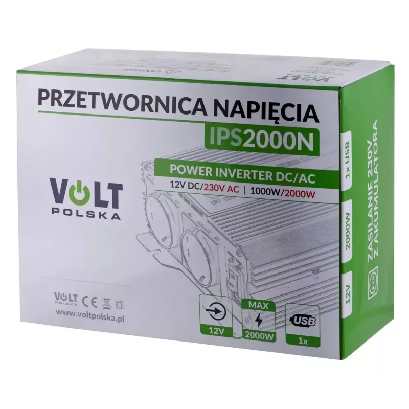 Spannungswandler Volt Polska IPS 2000 N 12/230 V 1000/2000 W